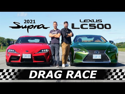 2021-lexus-lc500-vs-toyota-supra-//-drag-&-roll-race